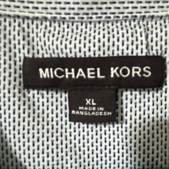 Michael Kors POLO SHIRT Medium Gray with Black Trim Men's Size XL - Picture 2 of 7